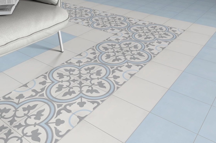 Arabesque en carreaux de ciment